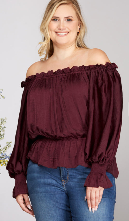 The Plus Size Wine Top